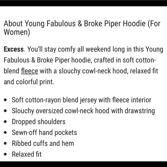 Young Fabulous & Broke Piper Hoodie - Picture 3 of 4